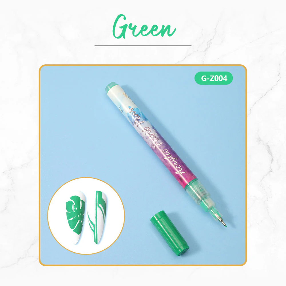 12 Farben Ultra Thin Curve Manicure Marker - Image 4