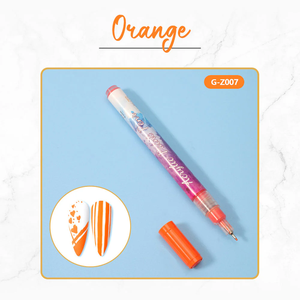 12 Farben Ultra Thin Curve Manicure Marker - Image 5