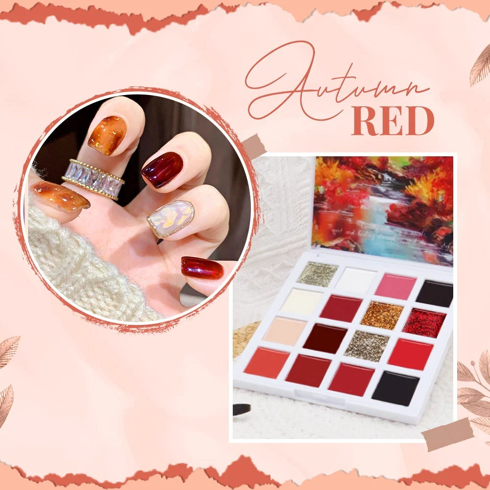 16 Farben Solid Butter Nail Gel Palette - Image 7