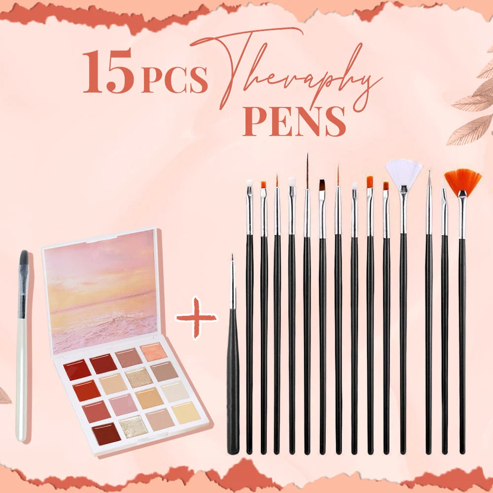 16 Farben Solid Butter Nail Gel Palette - Image 9