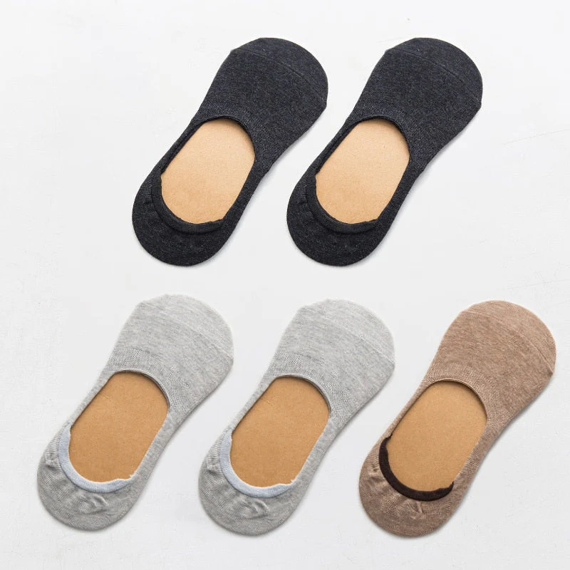5 Pairs Spring Summer Women Socks Solid Color Fashion Wild Shallow Mouth Girls Female Invisible No Show Slipper Socks - Image 10